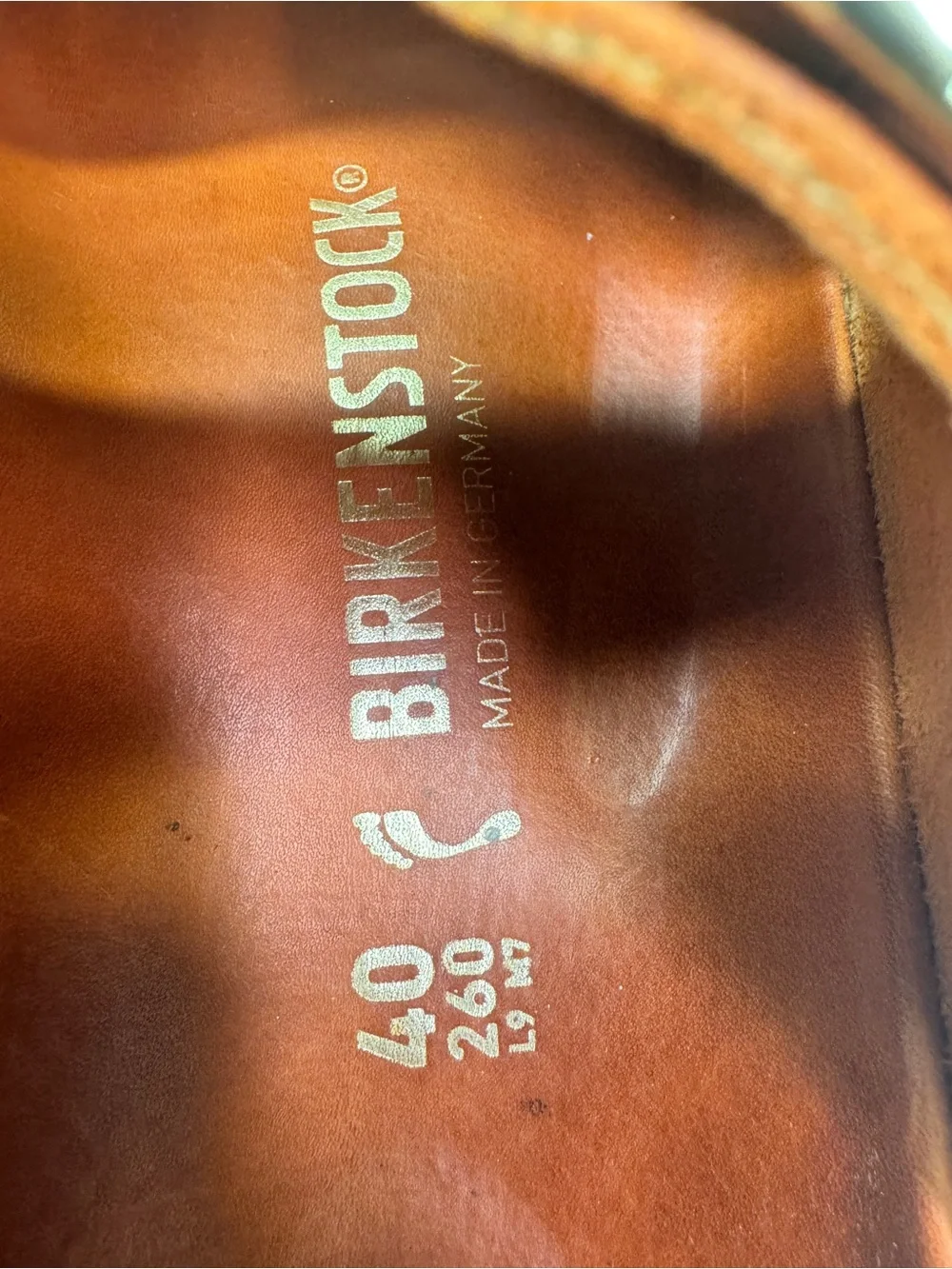 Birkenstock Arizona Big Buckle Leather Slides Burnt Orange Double Strap Size 40 - Picture 3 of 12
